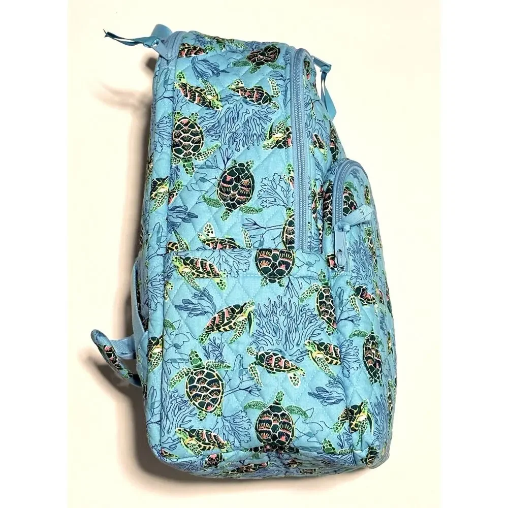 Vera Bradley Sea Turtles Coral Essential Large Backpack Cotton EXACT New No Tag